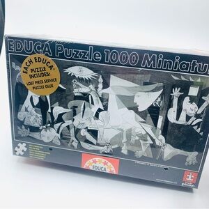 1000 Piece Picasso Miniature Puzzle Guernica Sealed Rare